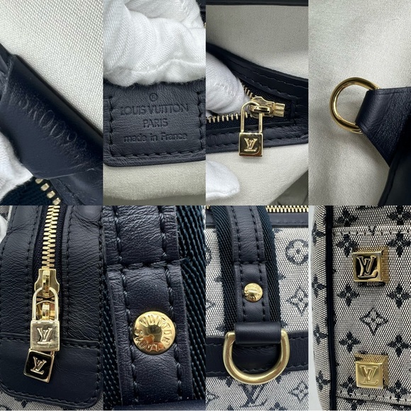 Authentic Louis Vuitton navy monogram minilin Josephine PM - Picture 14 of 16
